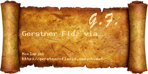 Gerstner Flávia névjegykártya
